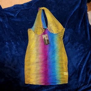 Colorful summer sexy dress